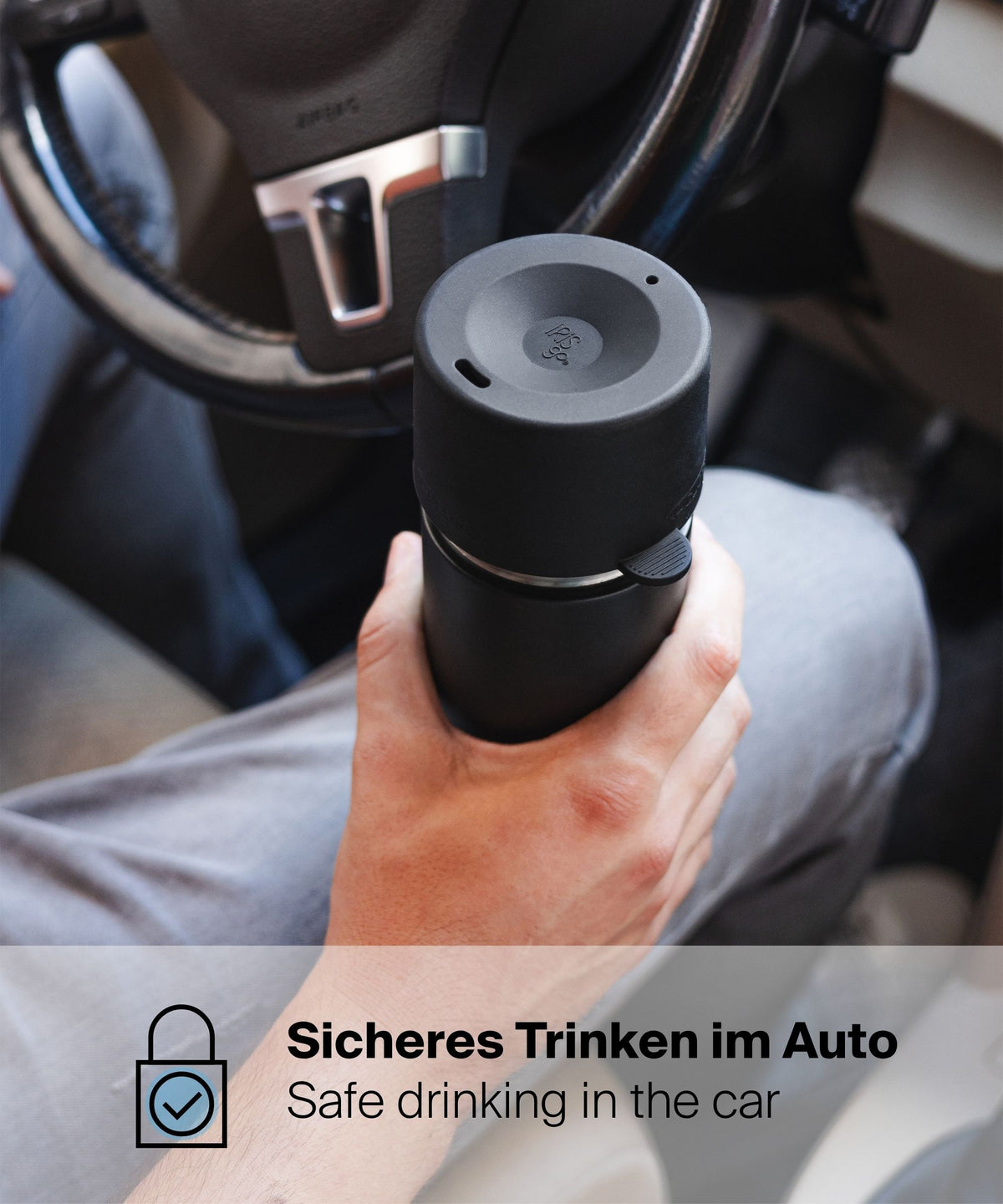 IRISgo Rush Lid 2 – sicheres Trinken im Auto und unterwegs