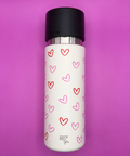 IRISgo cup stream 650ml Herz Design – grosser Thermobecher mit verspieltem Herzmuster