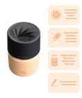 IRISgo cup Thermobecher orange 200ml mit patentiertem Drehverschluss aus doppelwandigem Edelstahl, Swiss Made