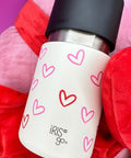IRISgo Thermobecher mit Herz-Design – stylischer, personalisierbarer Becher als Geschenkidee