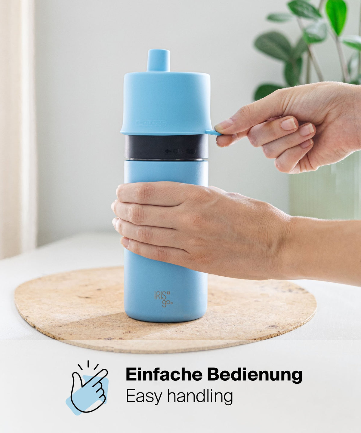 IRISgo Active Lid – einfache Bedienung