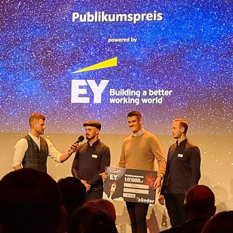 Zünder Publikumspreis für IRISgo, ausgezeichnetes Schweizer Startup