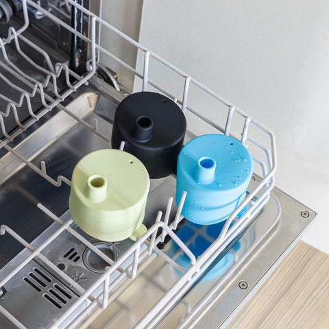 IRISgo® Active Lid in Einzelteile zerlegt, einfach zu reinigen und spülmaschinenfest
