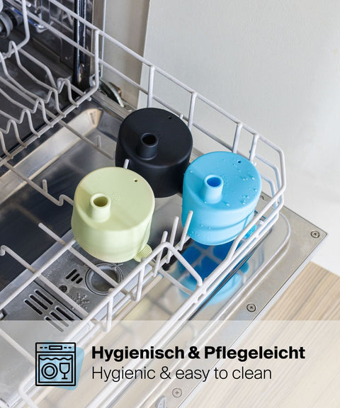 IRISgo® Active Lid zerlegt zur einfachen Reinigung, alle Teile spülmaschinenfest