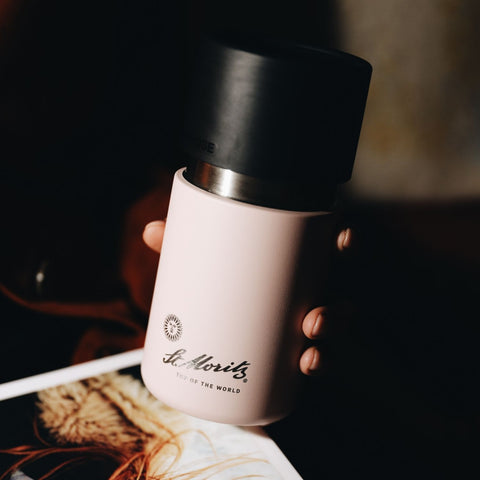 IRISgo® cup mit Logo Gravur als Kundengeschenk, Beispiel St. Moritz