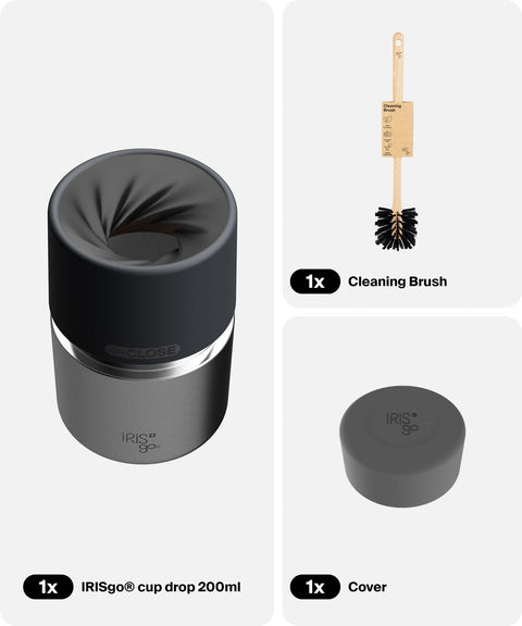 IRISgo® cup drop 200ml in Classic im Starter Bundle, Thermobecher Swiss Made