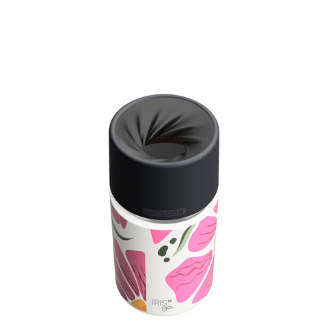 IRISgo® cup Thermobecher sip 350ml im Boho Bloom Design, Swiss Made