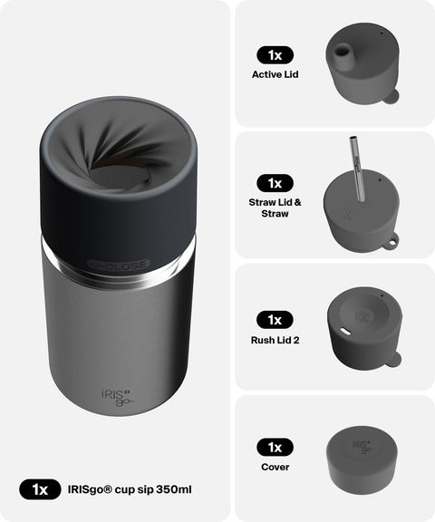 IRISgo® cup sip 350ml in Classic im 4in1 Bundle, Thermobecher Swiss Made