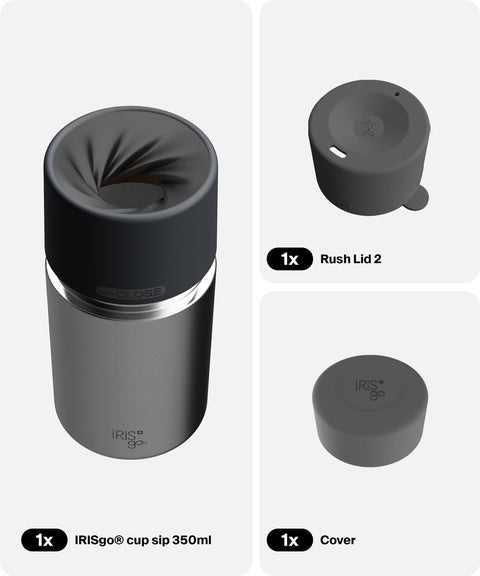 IRISgo® cup sip 350ml in Classic im Everyday Comfort Bundle, Thermobecher Swiss Made