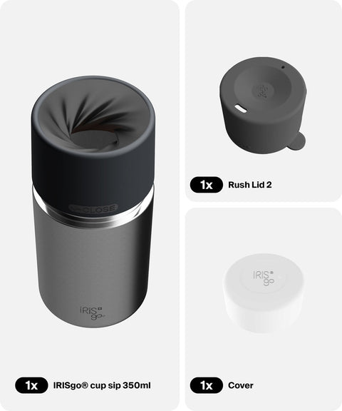 IRISgo® cup sip 350ml in Classic im Everyday Comfort Bundle, Thermobecher Swiss Made