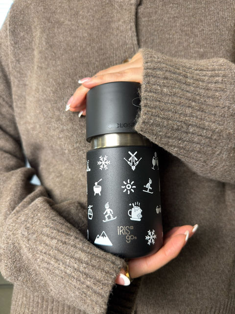 IRISgo® cup Thermobecher sip 350ml im Winter Design in der Hand