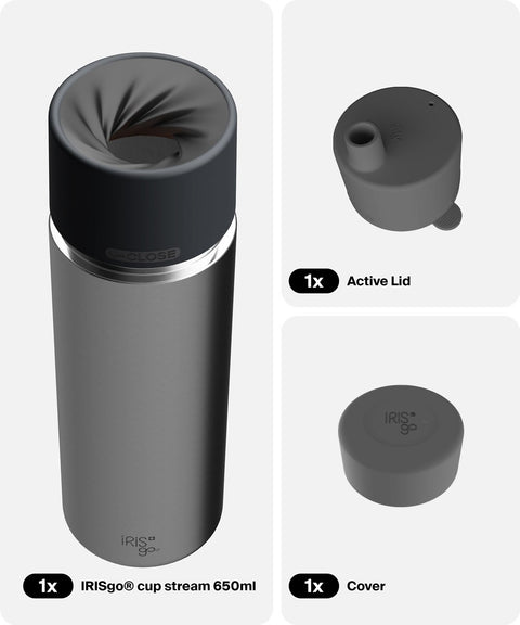 IRISgo® cup stream 650ml in Classic im Active Bundle, Thermobecher Swiss Made