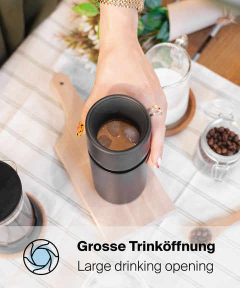 IRISgo® cup Thermobecher mit grosser Trinköffnung, angenehmes Trinkgefühl