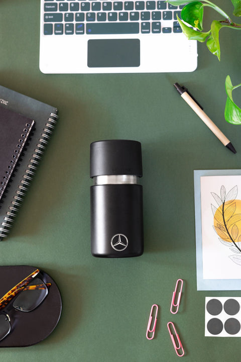IRISgo® cup Thermobecher mit Mercedes Benz Logo, Werbegeschenk mit Gravur