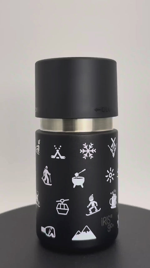 IRISgo® cup sip 350ml im Winter Design in der 360 Grad Ansicht