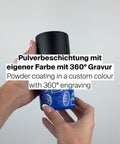 IRISgo® cup mit Pulverbeschichtung und Logo Lasergravur