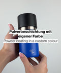 IRISgo® cup mit individueller Pulverbeschichtung in Firmenfarbe