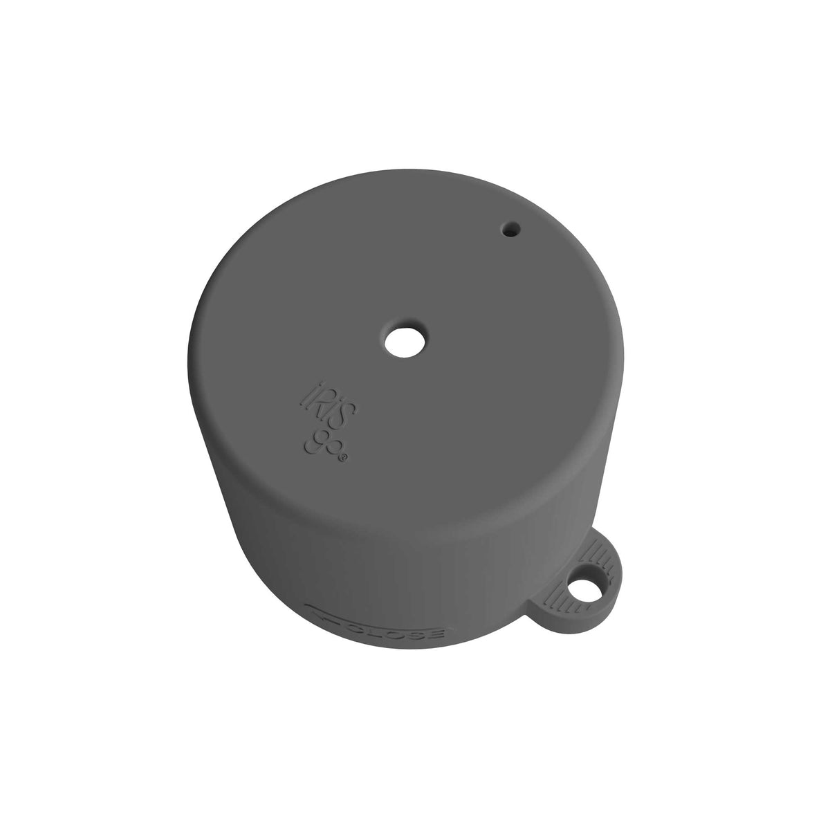 IRISgo Straw Lid in roasted black, Aufsatz mit Trinkhalm Öffnung für kalte Getränke, passend zu jedem IRISgo cup