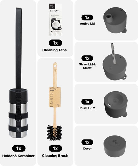IRISgo® Cover in Roasted Black im Ultimate Accessory Bundle